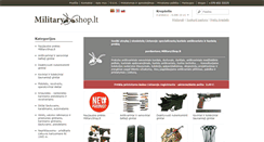 Desktop Screenshot of militaryshop.lt