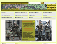 Tablet Screenshot of militaryshop.biz